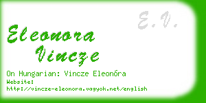 eleonora vincze business card